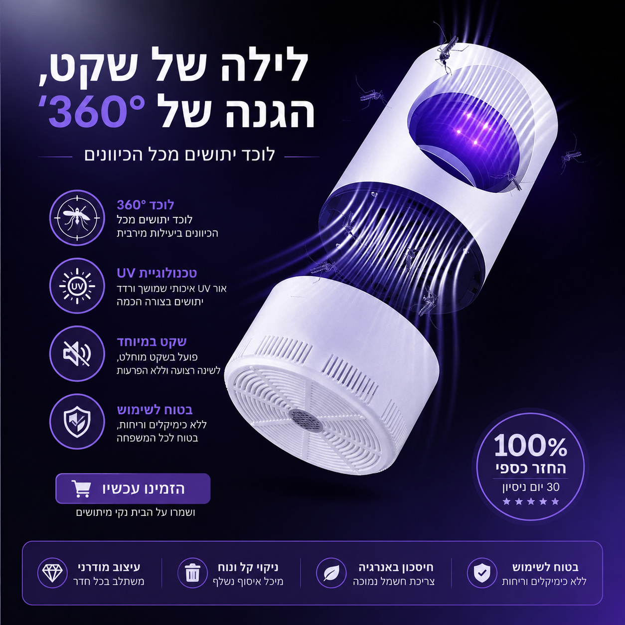 ™Layla שומר הלילה שלכם מפני יתושים