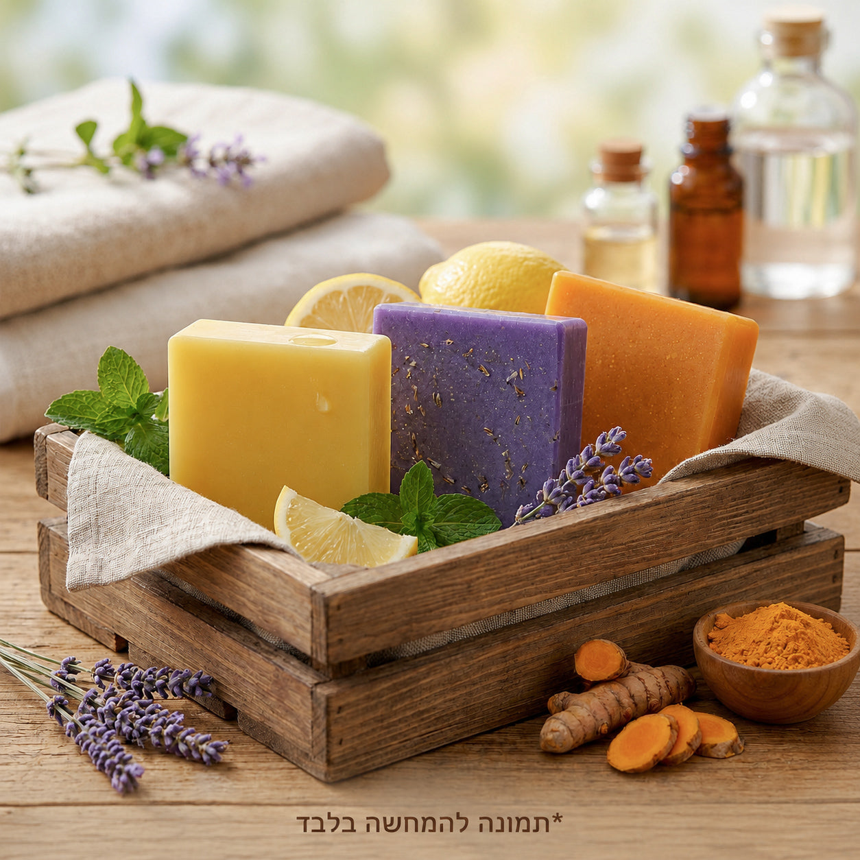 מארז הטיפוח המרענן – לבנדר | כורכום | לימון
