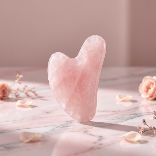 Rose Quartz GuaSha- לעיסוי פנים עדין